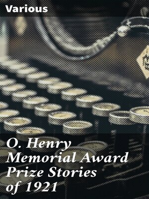 cover image of O. Henry Memorial Award Prize Stories of 1921